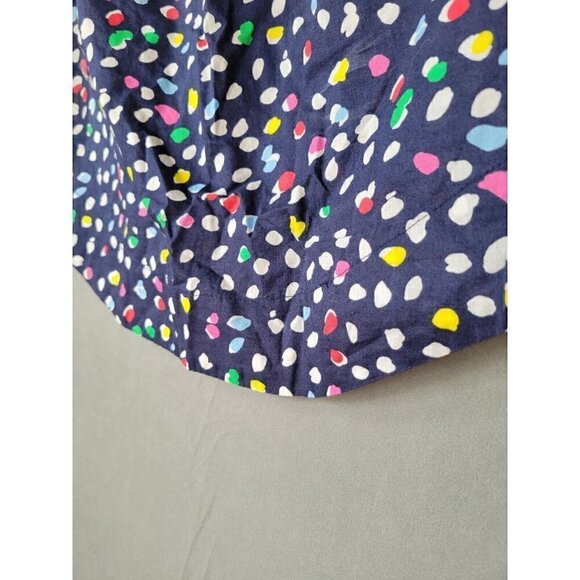 J. Crew Womens 6 Off The Shoulder Top in Ratti Happy Cat Multicolored Polka Dot - Picture 10 of 16